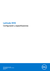 Dell P101F Configuración Y Especificaciones