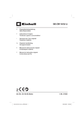 EINHELL GE-CM 18/32 Li Manual De Instrucciones Original