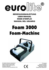 EuroLite Foam 3000 Manual Del Usuario