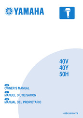 Yamaha 40VMHO Manual Del Propietário