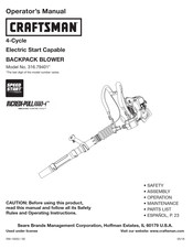 Craftsman 316.79401 Serie Manual Del Operador