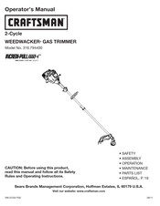 Craftsman WEEDWACKER 316.794400 Manual Del Operador