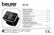 Beurer Medical BC 58 Nstrucciones Para El Uso