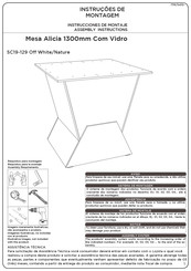Panorama Móveis Mesa Alicia SC19-129 Instrucciones De Montaje