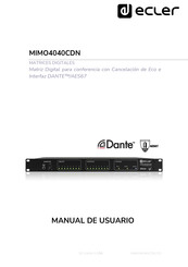 Ecler MIMO4040CDN Manual De Usuario