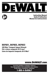 DeWalt DCF921E1 Manual De Instrucciones