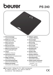 Beurer PS 240 Instrucciones Para El Uso