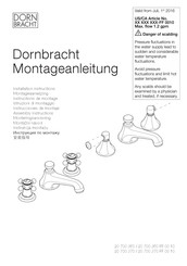 Dornbracht 20 700 360-06 0010 Instrucciones De Montaje