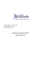 Fisaude PT-M1-11 Instrucciones De Uso