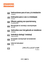 Franke FTU 3805 X Instrucciones Para El Uso Y La Instalacion