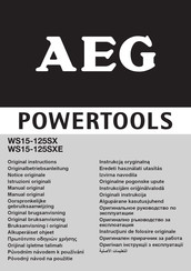 AEG WS15-125SXE Manual Original