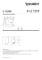 DURAVIT L-Cube LC 7379 Instrucciones De Montaje