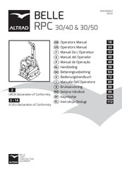 Altrad Belle RPC 30/40 Manual Del Operador