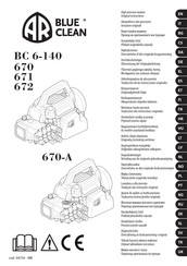 AR Blue Clean BC 6-140 Traducción De Las Instrucciones Originales