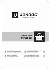 VONROC TS502AC Traducción Del Manual Original