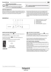 Hotpoint HA SP70 T121 Guía Rápida