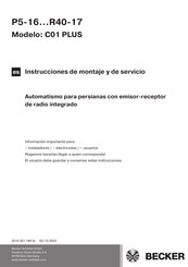 Becker R40-17-C01 PLUS Instrucciones De Montaje Y De Servicio