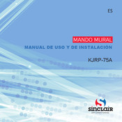 Sinclair KJRP-75A Manual De Uso Y De Instalación