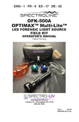 Spectro-UV Spectroline OFK-500A Manual De Operación