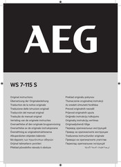 AEG WS 7-115 S Traducción Del Manual Original