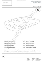 Pressalit R2051 Instrucciones De Montaje