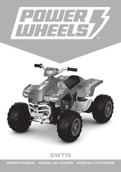 Mattel Power Wheels GWT19 Manual Del Usuario