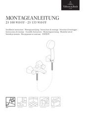 Villeroy & Boch 25 100 910-FF Instrucciones De Montaje