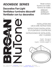 Broan-NuTone ROOMSIDE AERN80LWH Instrucciones De Instalación, Uso Y Cuidado