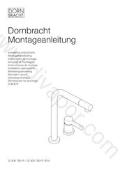 Dornbracht 32 800 790-FF Instrucciones De Montaje