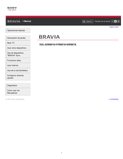 Sony BRAVIA KDL-47W807A Manual