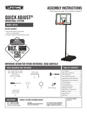 Lifetime QUICK ADJUST 90782 Instrucciones De Ensamblaje