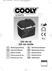 Waeco COOLY CX-18-12 Instrucciones De Uso