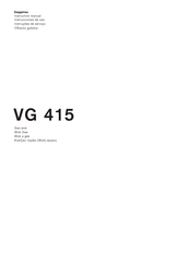 Gaggenau VG 415 Instrucciones De Uso