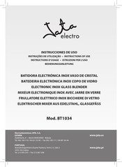 Jata electro BT1034 Instrucciones De Uso