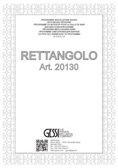 Gessi RETTANGOLO 20130 Instrucciones De Montaje