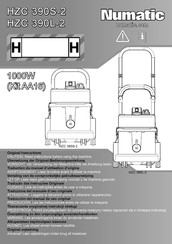 Numatic HZC 390L-2 Traducción Del Manual De Uso Original