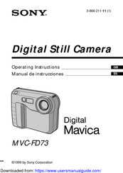 Sony MVC-FD73 Manual De Instrucciones