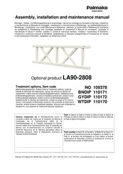 Palmako LA90-2808 Instrucciones De Montaje, Instalación Y Mantenimiento