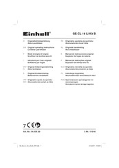 EINHELL 34.335.20 Manual De Instrucciones Original