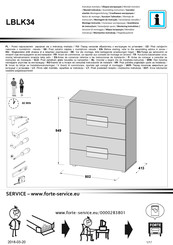 Forte LBLK34 Instrucciones De Montaje