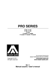 Master audio PRO P-12A Manual Usuario