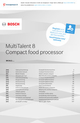 Bosch MultiTalent 8 Instrucciones De Uso