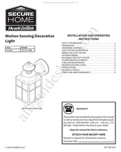 Heath Zenith Secure Home SH-4132-MB Instrucciones Para Su Instalación Y Funcionamiento