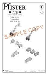 Pfister Pfirst Serie LG01-1110 Instrucciones De Montaje