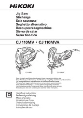 HIKOKI CJ 110MV Instrucciones De Manejo