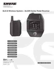 Shure LEGENDARY PERFORMANS GLX-D Manual Do Usuário