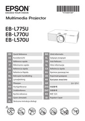 Epson EB-L770U Referencia Rápida