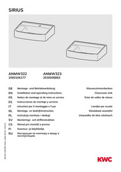 KWC SIRIUS ANMW322 Instrucciones De Montaje Y Servicio