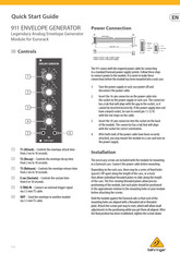 Behringer 911 ENVELOPE GENERATOR Guia De Inicio Rapido