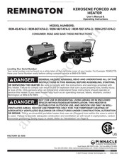 Pinnacle Climate Technologies REMINGTON REM-45-KFA-O Manual Del Usuario E Instrucciones De Operación